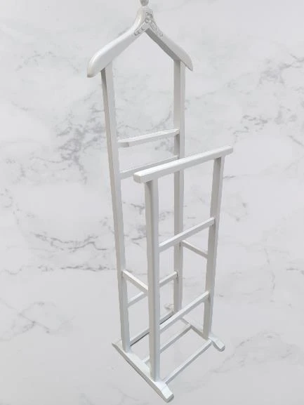 Dilsiz uşak 2 li 90530 Model Ahşap Parlak Beyaz Boyalı El Yapımı - 3