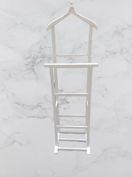 Dilsiz uşak 2 li 90530 Model Ahşap Parlak Beyaz Boyalı El Yapımı