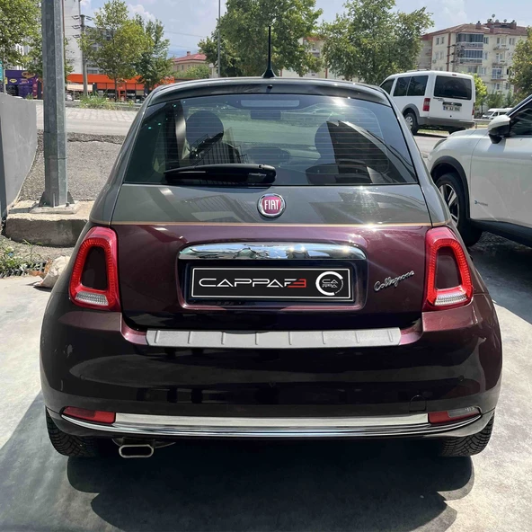 Fiat 500 Coupe 2016- Yılı ve Sonrası Uyumlu Arka Tampon Eşiği Mat - Resim 8