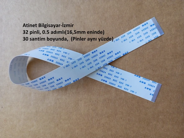 Awm 20624 80c 60v Vw-1 Flex Kablo 32 pin  30 santim  32-0.5-30A ürün görseli 1