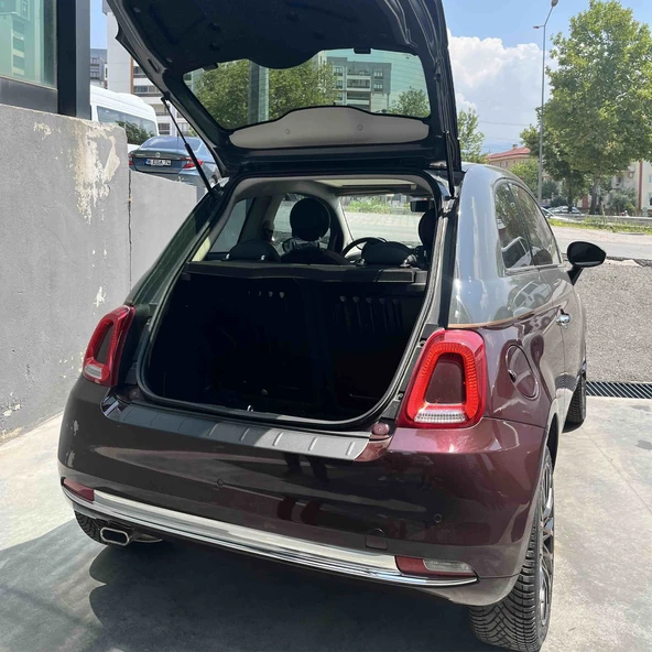 Fiat 500 Coupe 2016- Yılı ve Sonrası Uyumlu Arka Tampon Eşiği Mat - Resim 7