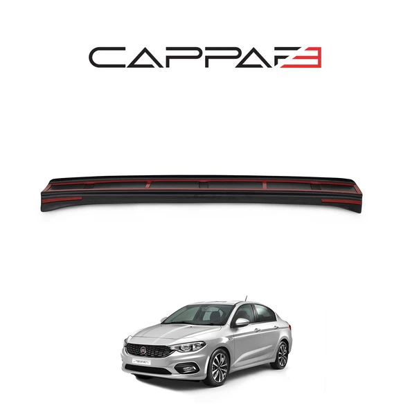 Fiat Egea 2015- Yılı ve Sonrası Uyumlu Arka Tampon Eşiği Mat - Resim 5