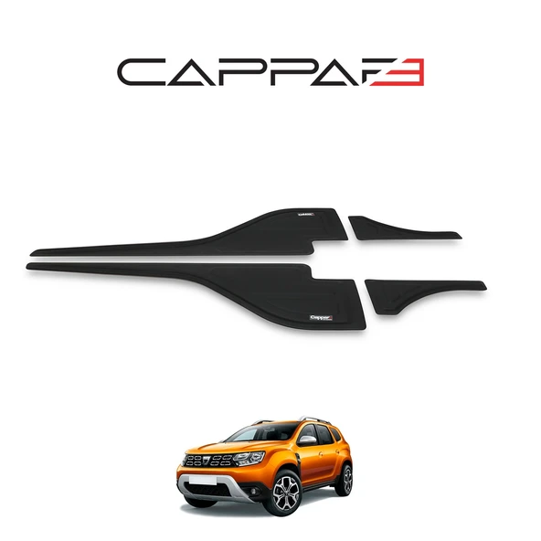 Dacia Duster 2018-2024 Yıl Aralığı Uyumlu Yarasa Kapı Kaplama 4 Parça - Resim 2