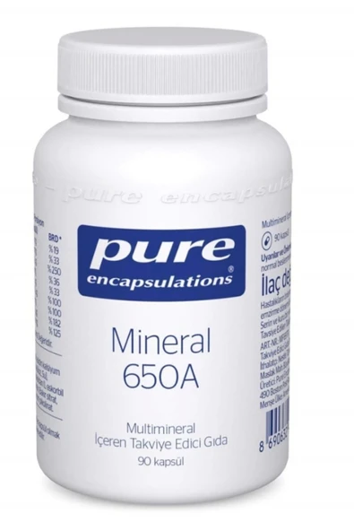 Pure Mineral 650A 90 Kapsül - 1
