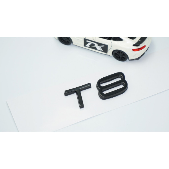 DK Tuning T8 Siyah ABS 3M 3D Bagaj Yazı Logo Volvo İle Uyumlu - 2
