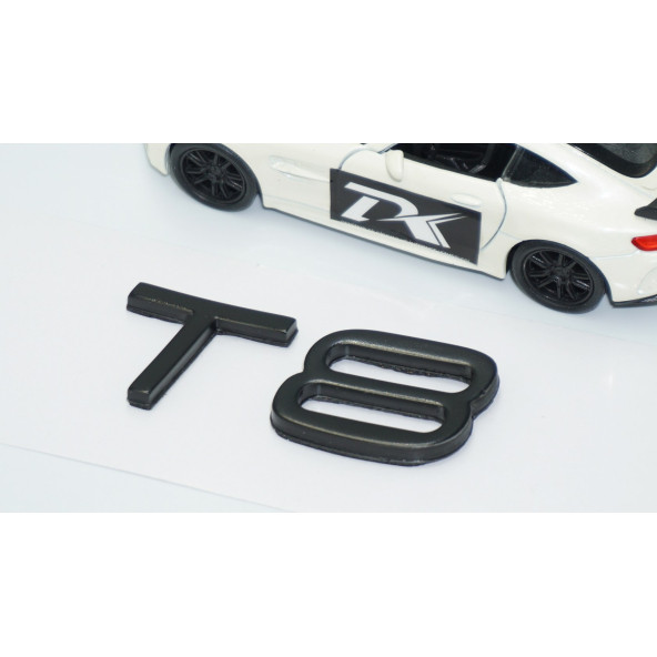 DK Tuning T8 Siyah ABS 3M 3D Bagaj Yazı Logo Volvo İle Uyumlu - 3
