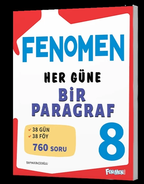 Fenomen Yayıncılık LGS 8. Sınıf Her Güne Bir Paragraf Soru Bankası ürün görseli
