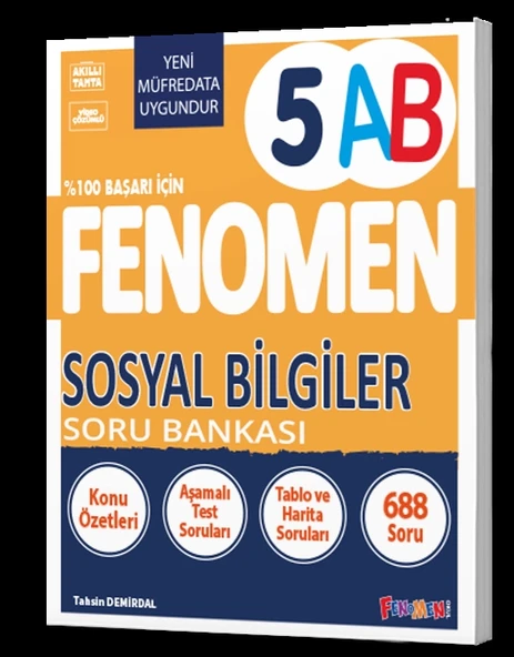 FENOMEN YAYINLARI 5 Sosyal Bilgiler A-B Soru Bankası ürün görseli