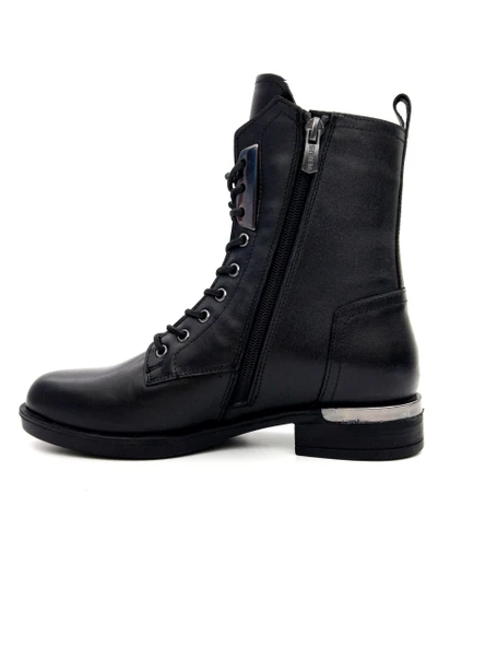 Venüs 2553205K Kadın Hakiki Deri Fermuarlı Postal Bot - 3