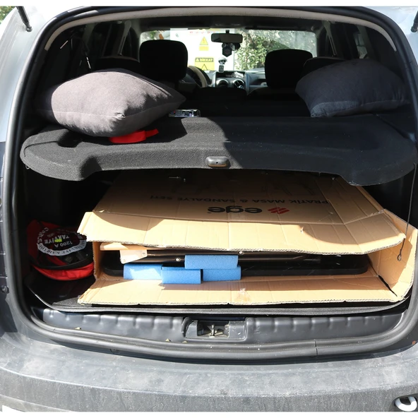Dacia Duster 2010-2017 Yıl Aralığı Uyumlu Bagaj Koruma Eşiği 3 Parça - Resim 5