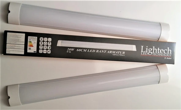 Lightech 60cm 20w Beyaz Led Bant Armatür - Tek Kutu 2 Adet Beyaz - 2