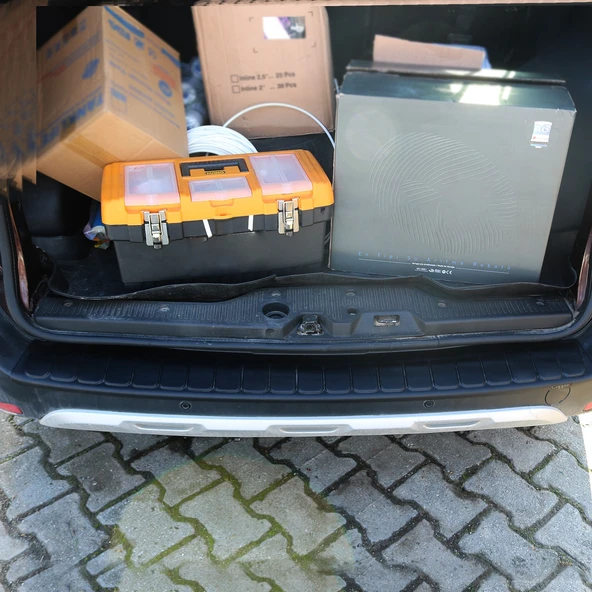 Dacia Dokker 2013- Yılı ve Sonrası Uyumlu Arka Tampon Eşiği Mat - Resim 11