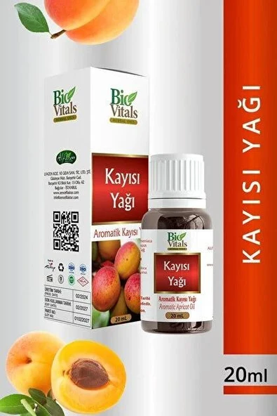 BİO VİTALS YAG 20ML KAYISI ürün görseli 1