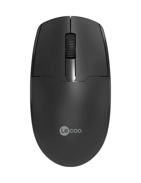 Lenovo Lecoo Ws204 1200 Dpı 3 Tuşlu Kablosuz Mouse Siyah - 1