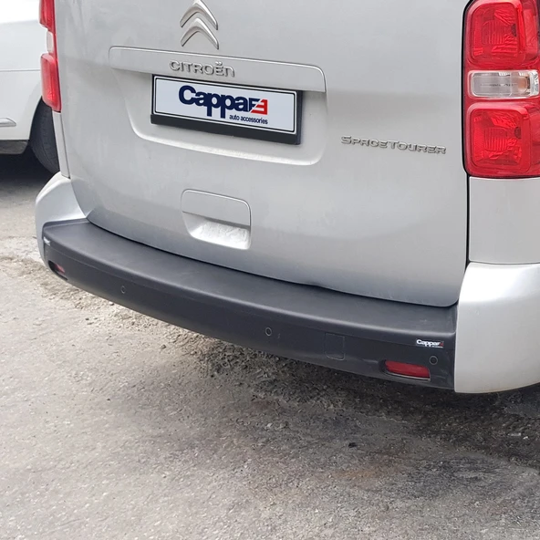 Citroen Jumpy 2017- Yılı ve Sonrası Uyumlu Arka Tampon Eşiği Mat - Resim 7
