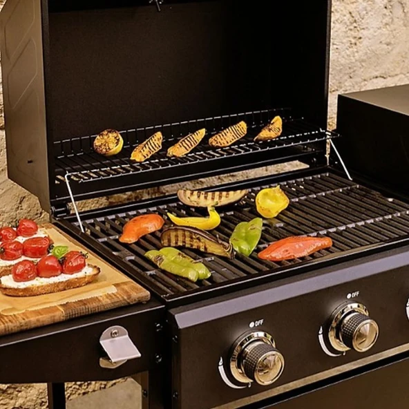 Kenmore PG-4030400LN-BC Gazlı 3 Ocaklı Barbekü - Siyah - 7