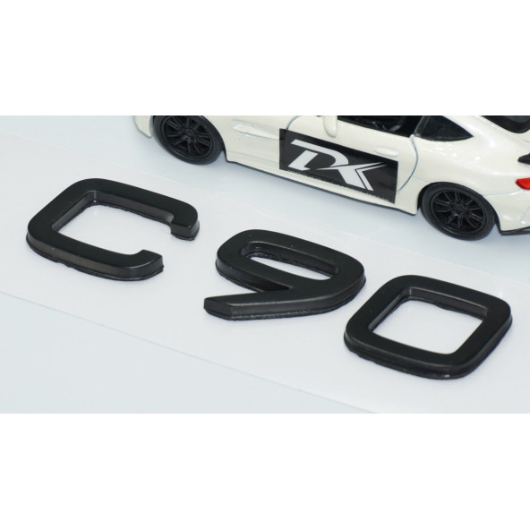 DK Tuning C90 Siyah ABS 3M 3D Bagaj Yazı Logo Volvo İle Uyumlu - Resim 3