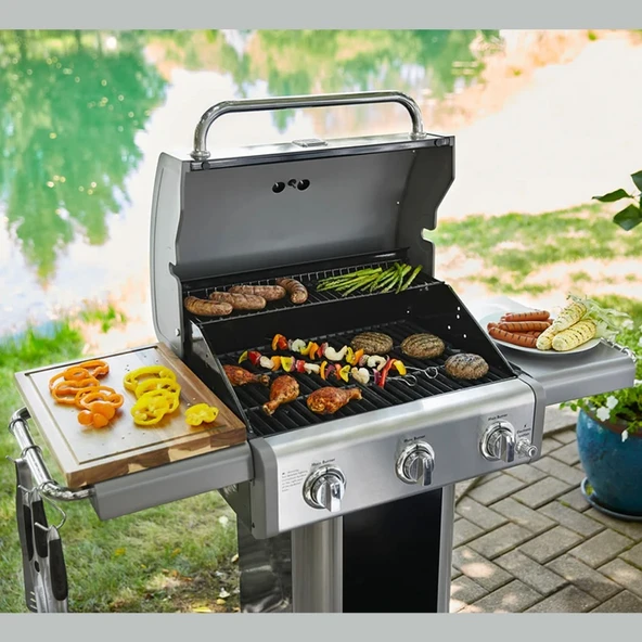 Kenmore PG-4030400LN-BK Gazlı 3 Ocaklı Barbekü - İnox - 7