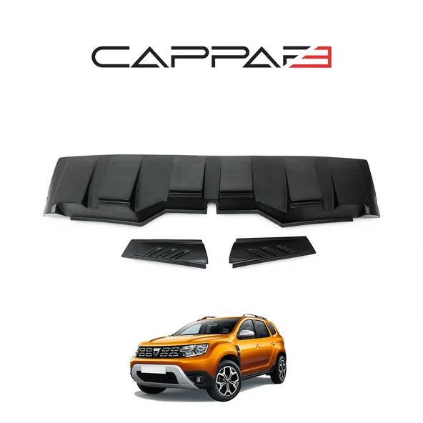 Dacia Duster 2018-2022 Yıl Aralığı Uyumlu Arka Cam Spoiler 3 Parça - Resim 4
