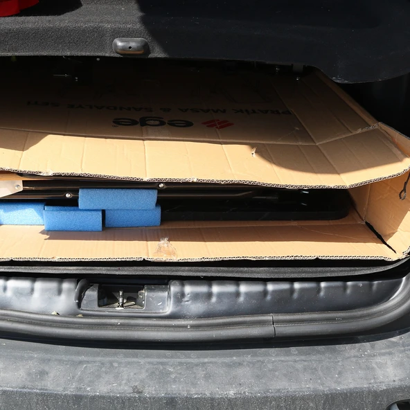 Dacia Duster 2010-2017 Yıl Aralığı Uyumlu Bagaj Koruma Eşiği 3 Parça - Resim 6