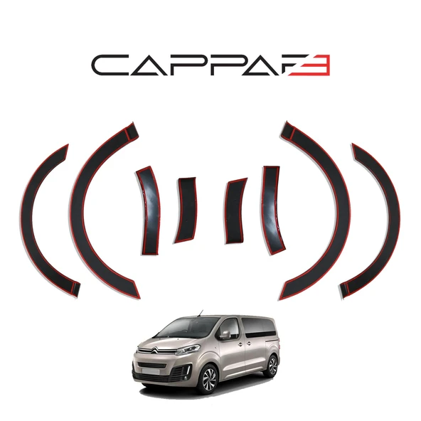 Citroen Jumpy 2017- Yılı ve Sonrası Uyumlu Çamurluk Dodik 8 Parça - Resim 6