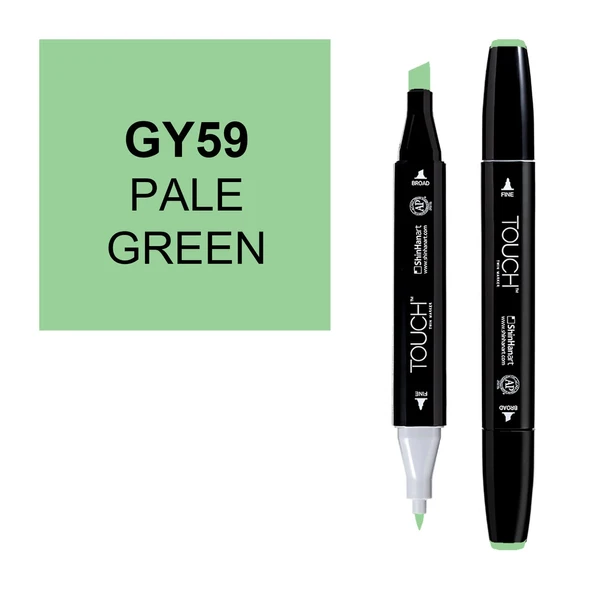 Touch Twin Marker Çizim Kalemi GY59 Pale Green ürün görseli