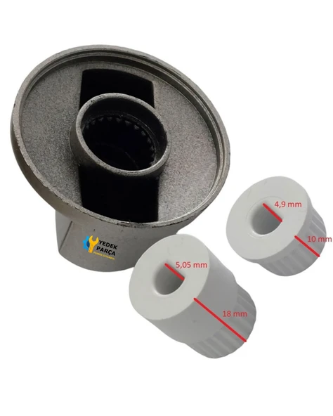 Beko Uyumlu Düğme 4 lü Takımı Ankastre Set Üstü Ocak Düğmesi - Resim 3