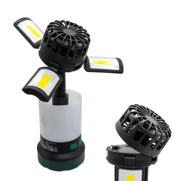 Rox Şarjlı Çok Fonksiyonlu Fanlı Kamp Feneri - Resim 4