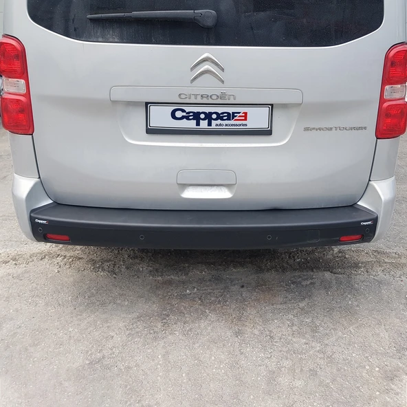 Citroen Jumpy 2017- Yılı ve Sonrası Uyumlu Arka Tampon Eşiği Mat - Resim 10