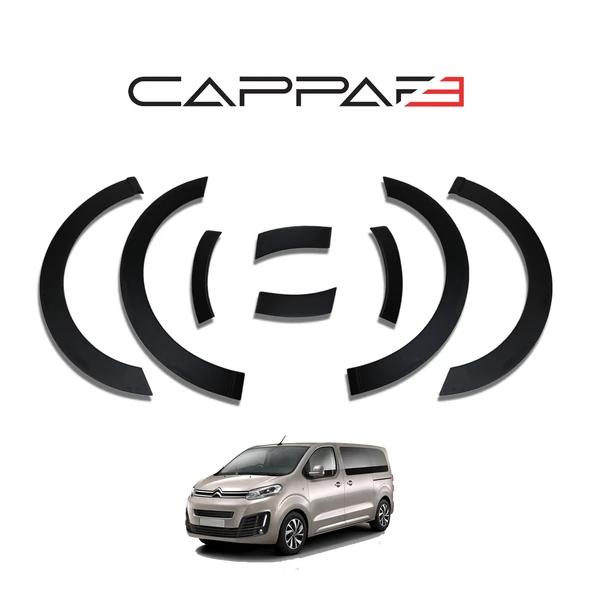 Citroen Jumpy 2017- Yılı ve Sonrası Uyumlu Çamurluk Dodik 8 Parça - Resim 2