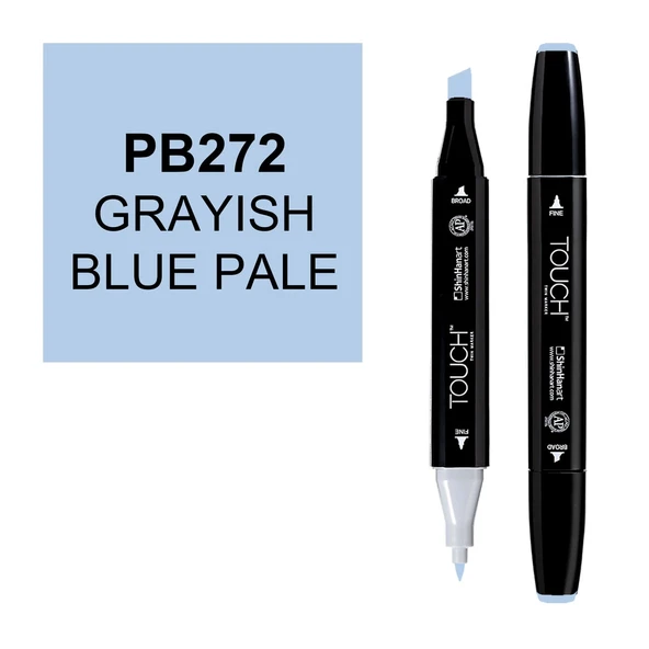 Touch Twin Marker Çizim Kalemi PB272 Grayish Blue Pale ürün görseli