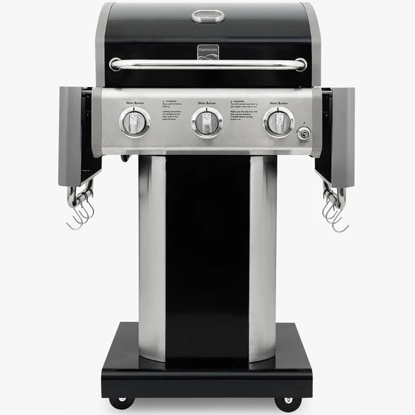Kenmore PG-4030400LN-BK Gazlı 3 Ocaklı Barbekü - İnox - 3