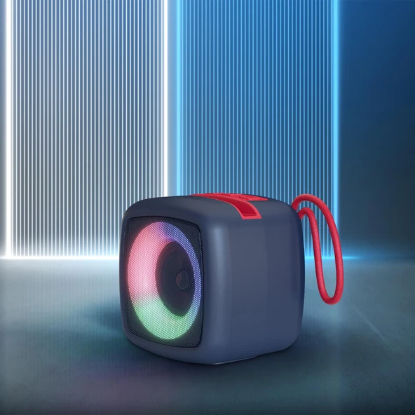 Polosmart FS105 Taşınabilir Şarjlı Kablosuz Bluetooth Hoparlör 1200 mAh Speaker Siyah - 4