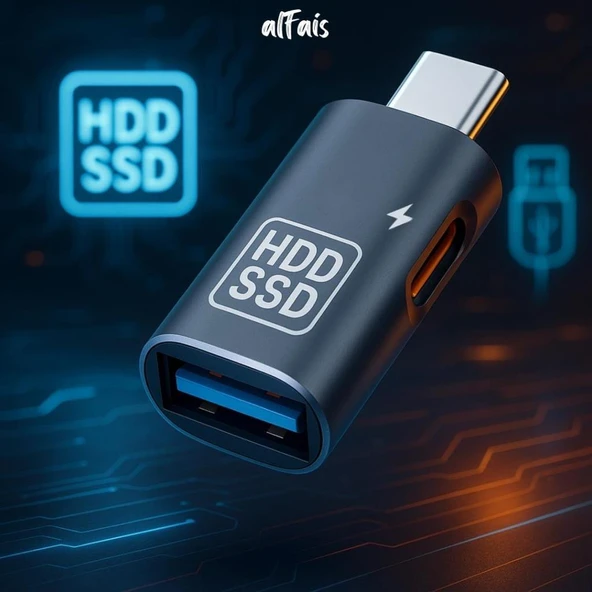 5016 Type C Usb 3.0 Otg Hızlı Şarj Çevirici Dönüştürücü Adaptör PD12W - Resim 6