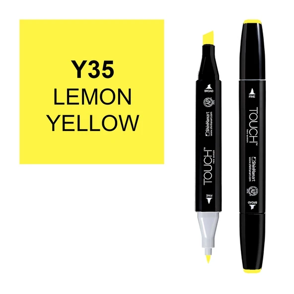 Touch Twin Marker Çizim Kalemi Y35 Lemon Yellow ürün görseli