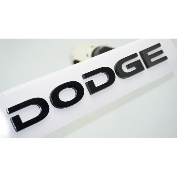 DK Tuning Dodge Bagaj Siyah ABS 3M 3D Yazı Logo Amblem