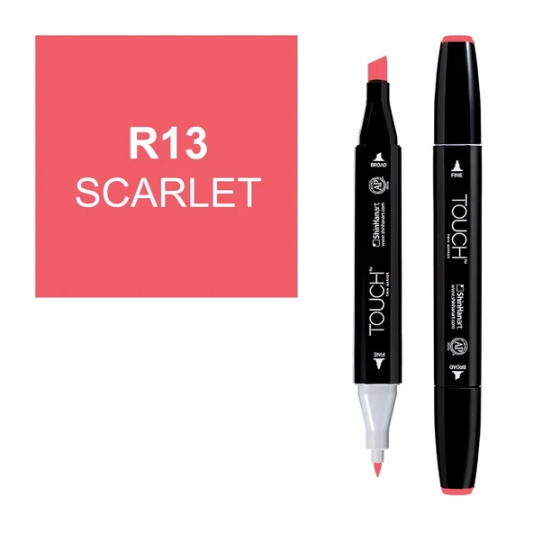 Touch Twin Marker Çizim Kalemi R13 Scarlet ürün görseli