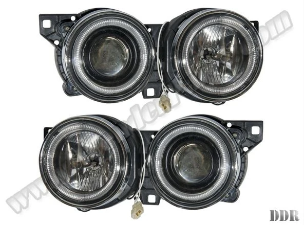 KOMPLE FAR SET (KRISTAL SIYAH) BMW E30 87>91 - WENDERPARTS BA1386753/754R2 - 1