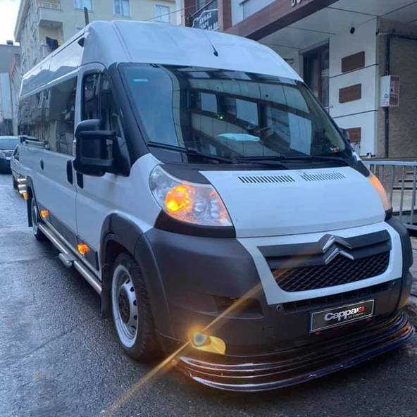Citroen Jumper 2006-2014 Yılı Uyumlu Ön Tampon Lip Siyah - Resim 7