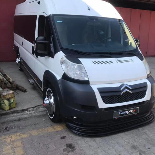 Citroen Jumper 2006-2014 Yılı Uyumlu Ön Tampon Lip Siyah - Resim 6