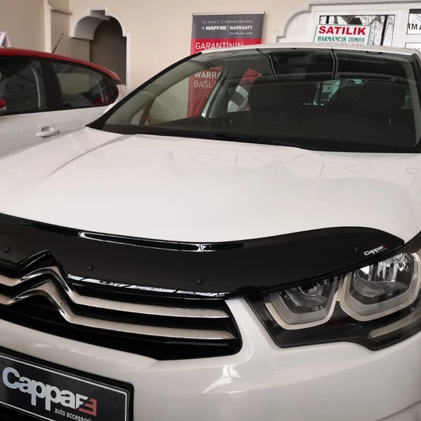 Citroen C-4 2011- Yılı ve Sonrası Uyumlu Kaput Rüzgarlığı 4mm - 10