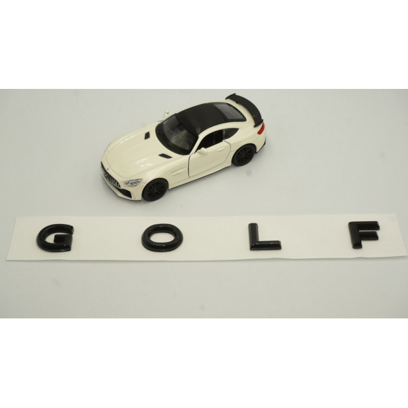 Volkswagen Golf Bagaj 3M 3D Yeni Nesil Siyah ABS Yazı Logo Amblem - 4