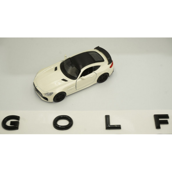 Volkswagen Golf Bagaj 3M 3D Yeni Nesil Siyah ABS Yazı Logo Amblem - 5