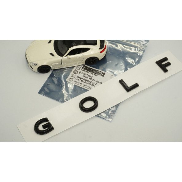 Volkswagen Golf Bagaj 3M 3D Yeni Nesil Siyah ABS Yazı Logo Amblem - 6