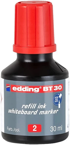 Supertrend BT30 Whiteboard Marker Ink Yazı Tahtası Kalemi Mürekkebi 30 ml. KIRMIZI ürün görseli 1