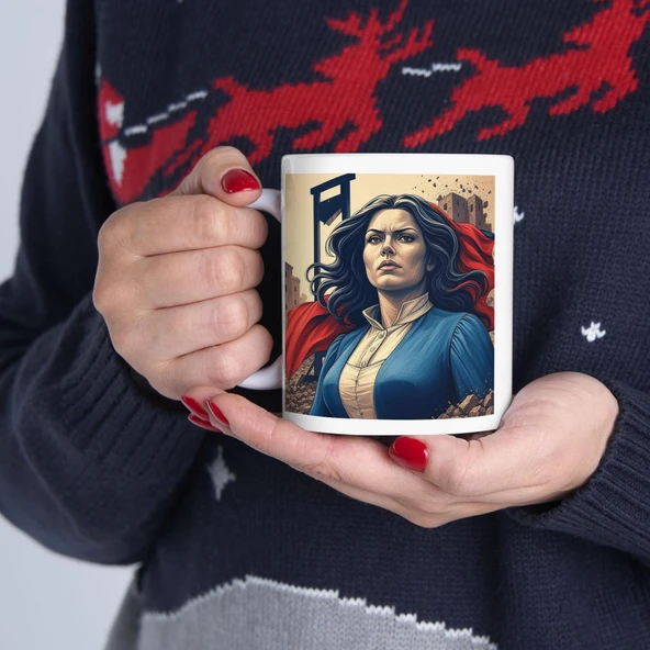 Fransız Devrimi Kupa Bardak Marie Antoinette Temalı Sanatsal Hediyelik Bardak