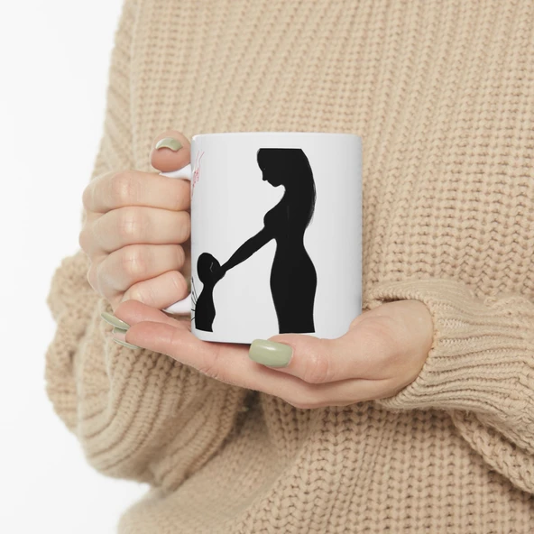 Minimalist Sanat Porselen Kupa Bardak Ruhsal Bağ Temalı Özel Tasarım Hediyesi - 2