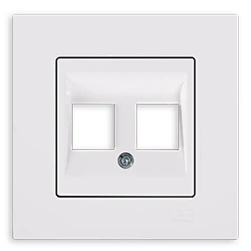 GÜNSAN EQONA FİLDİŞİ İKİLİ DATA PRİZ JAKSIZ (MKZ) - Resim 2