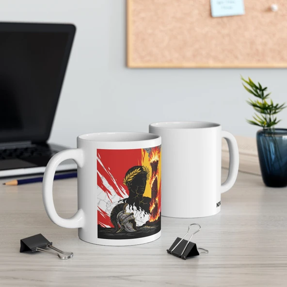 Roma İmparatorluğu Kupa Bardak Sezar ve Tarih Tasarımlı Özel Kupa Bardak Hediyesi - 3