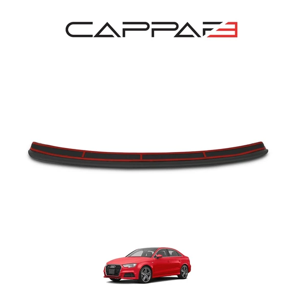 Audi A3 Sedan 2016-2020 Arka Tampon Eşiği Parlak - Resim 6